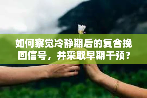 如何察觉冷静期后的复合挽回信号，并采取早期干预？
