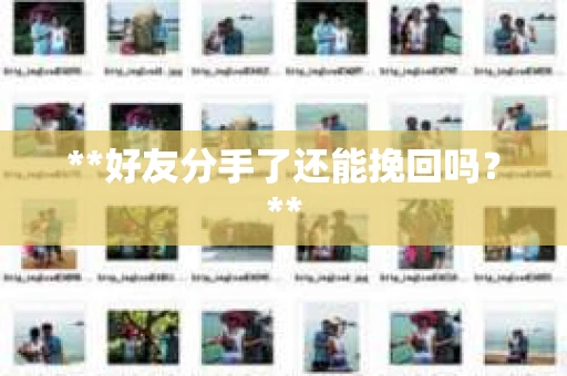 **好友分手了还能挽回吗？**