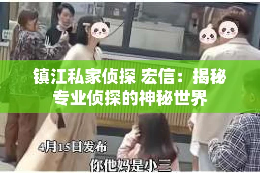 镇江私家侦探 宏信：揭秘专业侦探的神秘世界