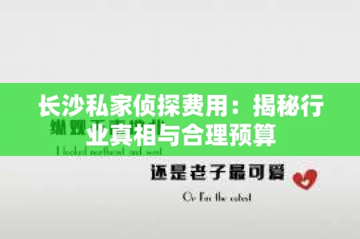 长沙私家侦探费用：揭秘行业真相与合理预算