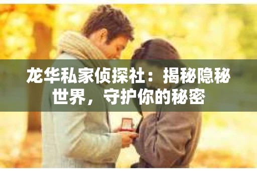 龙华私家侦探社：揭秘隐秘世界，守护你的秘密