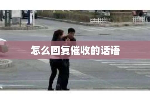 怎么回复催收的话语