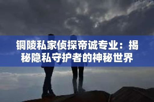 铜陵私家侦探帝诚专业：揭秘隐私守护者的神秘世界