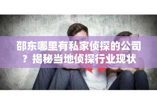 邵东哪里有私家侦探的公司？揭秘当地侦探行业现状