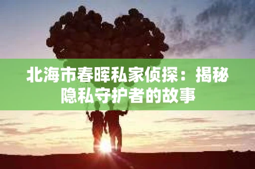 北海市春晖私家侦探：揭秘隐私守护者的故事