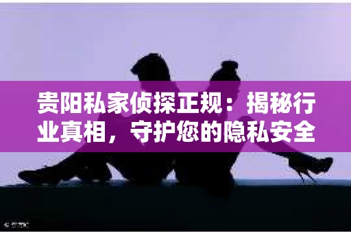 贵阳私家侦探正规：揭秘行业真相，守护您的隐私安全