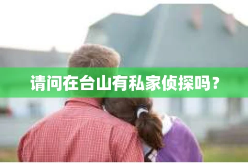 请问在台山有私家侦探吗？