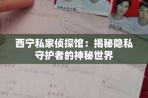 西宁私家侦探馆：揭秘隐私守护者的神秘世界