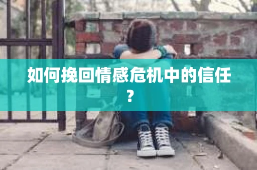 如何挽回情感危机中的信任？