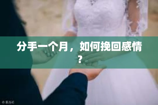 分手一个月，如何挽回感情？