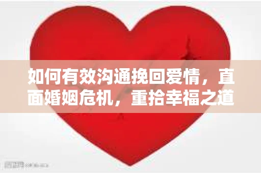 如何有效沟通挽回爱情，直面婚姻危机，重拾幸福之道
