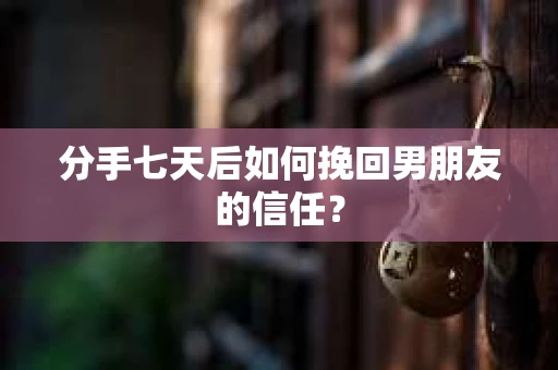 分手七天后如何挽回男朋友的信任？
