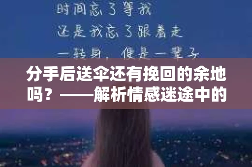 分手后送伞还有挽回的余地吗？——解析情感迷途中的决策
